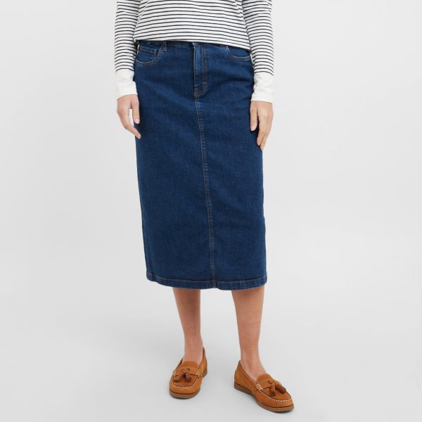 Women's Mia Denim Midi Skirt