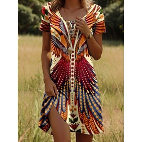 Women's Mini Dress Casual Dress Petite Dress T Shirt Dress Tee Dress Sundress Stylish Casual Vacation Casual Daily Regular Fit Graphic Short Sleeve Crew Neck M