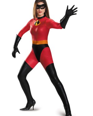 Women's Mrs. Incredible Bodysuit Fancy Dress Costume