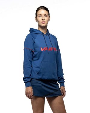 Women's Navy Blue Vairo Club Hooded Sweatshirt