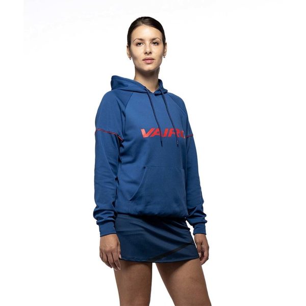 Women's Navy Blue Vairo Club Hooded Sweatshirt