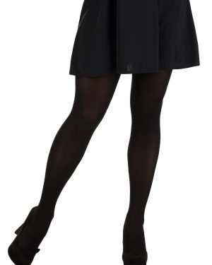 Women's Opaque Black Tights | Fancy Dress Costume Accessory Tights
