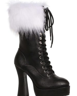 Women's Platform Laceup Santa Boots