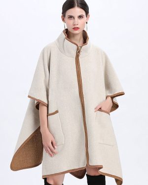 Women's Poncho Coat Oversized Cape Spring Outerwear 2025