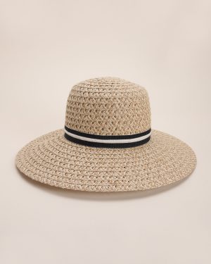 Womens Straw Large Brim Sun Hat