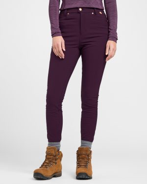 Women's Thermal Skinny Outdoor Trousers, Purple