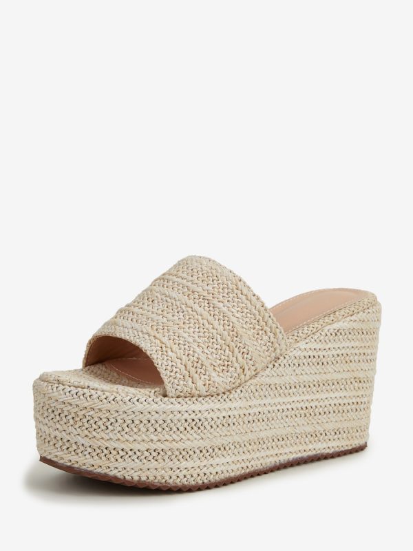 Women's Wedge Sandals Platform Open Toe Backless Sandal Shoes