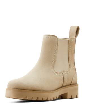 Women's Wexford Lug Chelsea Boots in Clay, B Medium Width, Size 8, by Ariat