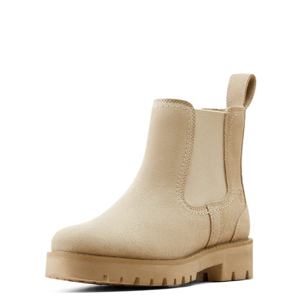 Women's Wexford Lug Chelsea Boots in Clay, B Medium Width, Size 8, by Ariat