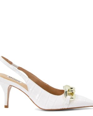 Women's White Canary Court Shoes