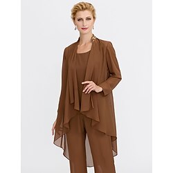Women's Wrap Shrug Mother's Wraps Coats / Jackets Elegant Sun Protection Long Sleeve Chiffon Wedding Guest Wraps With Beading For Party Evening Spring Fall dress to impress 2025