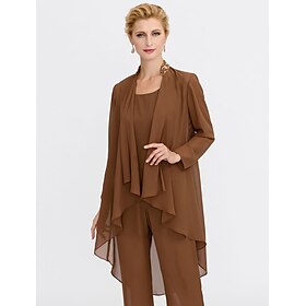 Women's Wrap Shrug Mother's Wraps Coats / Jackets Elegant Sun Protection Long Sleeve Chiffon Wedding Guest Wraps With Beading For Party Evening Spring Fall d