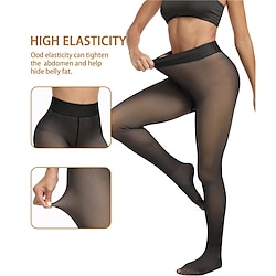 Women's Yoga Pants Yoga Leggings Fleece Lined Leggings Thermal Warm High Waist Gym Workout Tights Black Coffee Gray Fleece Fall Winter Sports Activewear Stretchy Slim