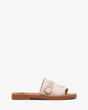 Woody blushy beige slide sandals