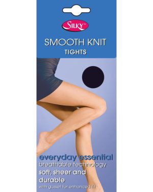 (XX-Large (54â -60â ), Barely Black) Silky Womens/Ladies Smooth Knit Tights Extra Size (1 Pairs)