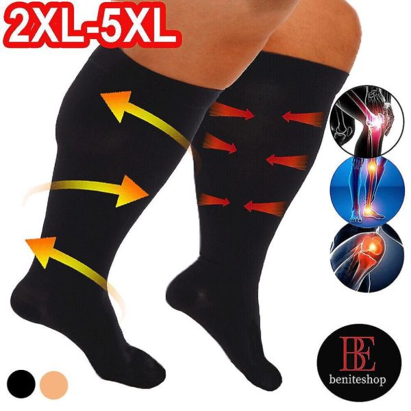 Xxl-5xl Sport Compression Stockings Support Stockings Travel Stockings Thrombosis Stockings 2023 2024 New 2023 2024 New