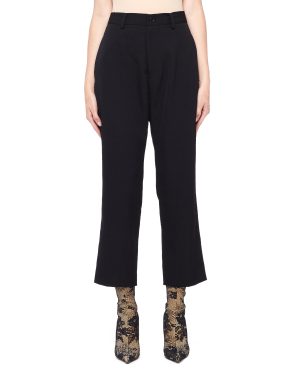 Y's Cropped Wool Trousers
