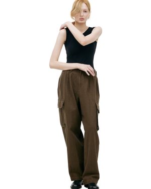 Y's Linen cargo trousers