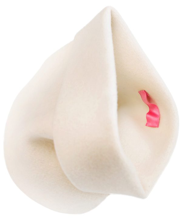 Y's Oversize Cream Beanie