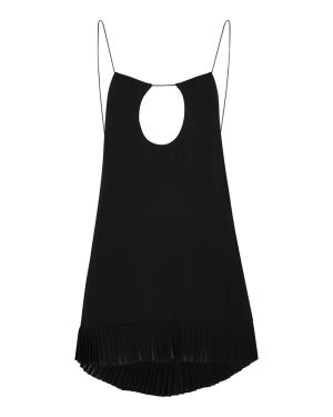 Yves Saint Laurent Black Cut-out Mini Dress - 10