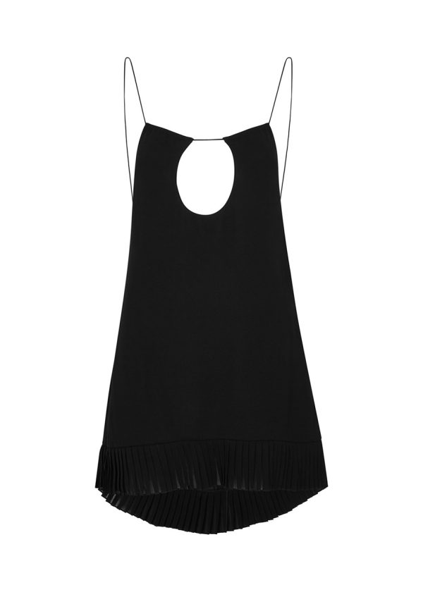 Yves Saint Laurent Black Cut-out Mini Dress - 10