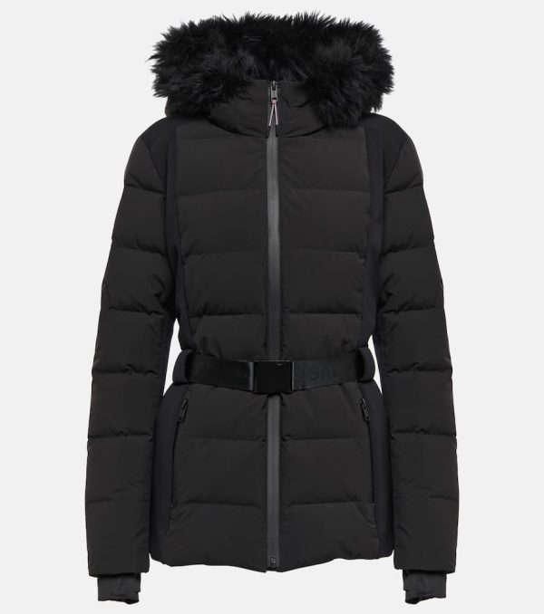 Yves Salomon Belted ski jacket