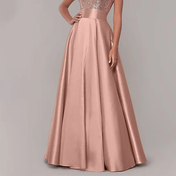 ZANZEA Stylish Women High Waist A-line Long Skirts Summer OL Work Skirt Jupe Female Solid Party Maxi Skirts Faldas Saia