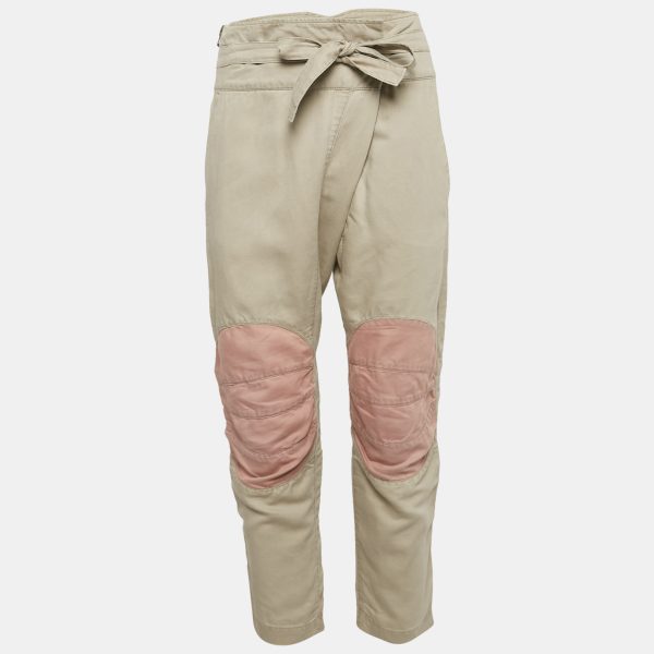 Zadig & Voltaire Beige Linen Blend Plumo Cropped Pants S