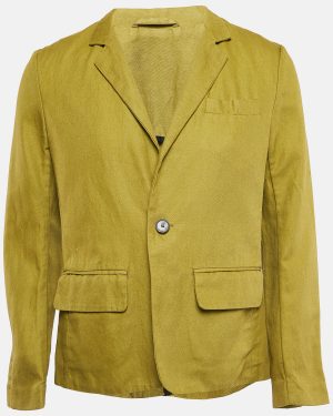 Zadig & Voltaire Green Cotton Drill Veryh Officer Blazer XL