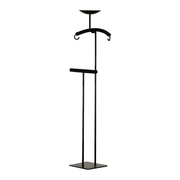 Zeus - Servus Coat Rack - schwarz/epoxidharzlackiert/BxHxT 40x125x22cm