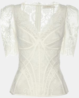Zimmerman White Lace Dance Blouse XS