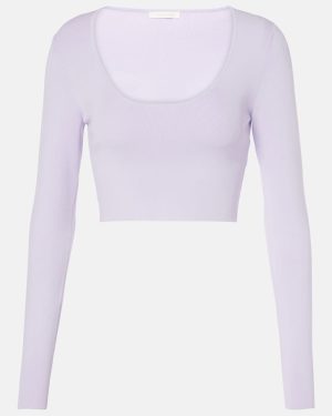 Zimmermann Acacia Knit Scoop ribbed-knit crop top