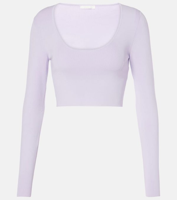 Zimmermann Acacia Knit Scoop ribbed-knit crop top