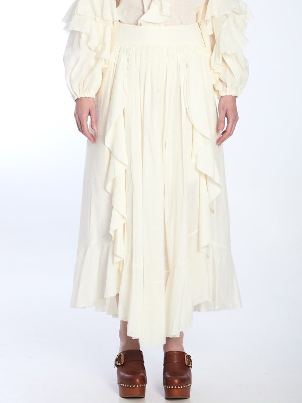 Zimmermann Acacia Ruffle Maxi Skirt
