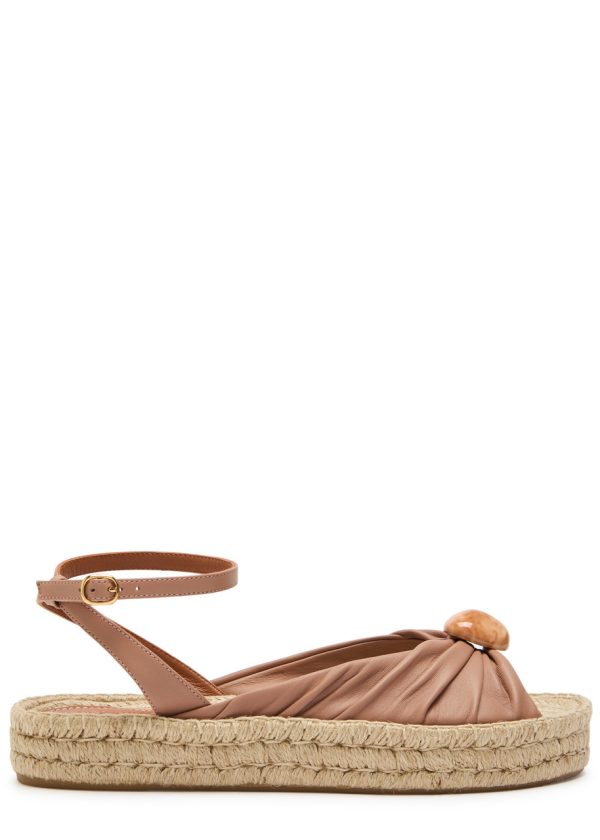 Zimmermann Gleam Gathered Espadrilles - Beige - 41 (IT36 / UK3)