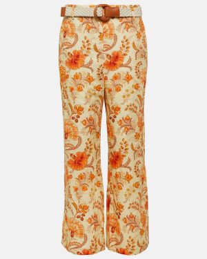 Zimmermann Junie cropped linen flared pants