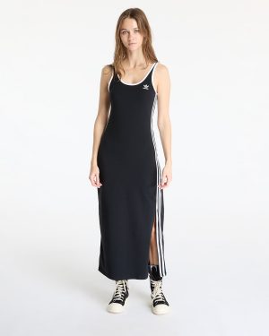 adidas Adicolor 3 Stripes Tank Dress Maxi Black/ White XS