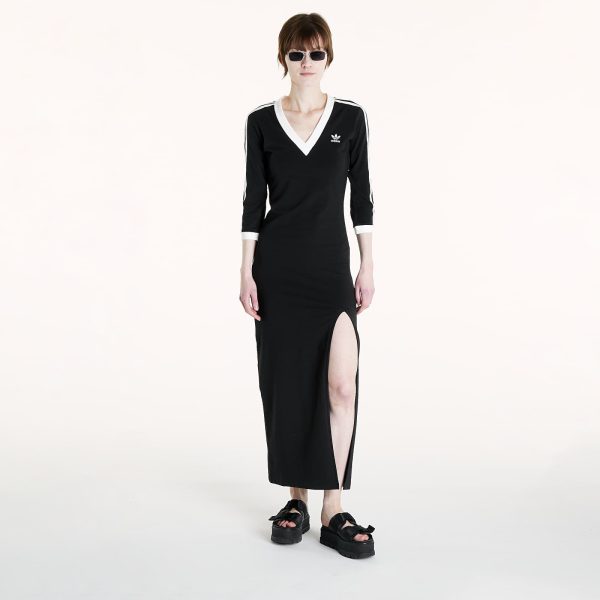 adidas Adicolor Classics 3-Stripes Maxi Dress Black XS