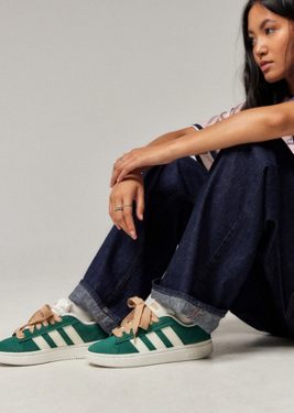 adidas Green Court Alpha Trainers - Green Shoe UK 4 at Urban Outfitters