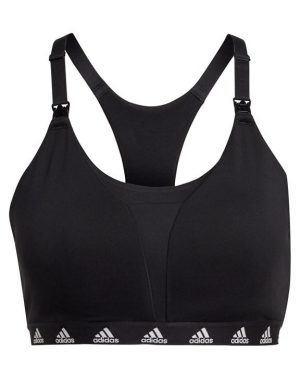 adidas Grow Positivity Everyday Light Support Nursing Bra Womens - Black