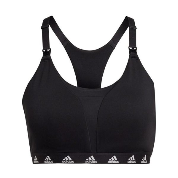 adidas Grow Positivity Everyday Light Support Nursing Bra Womens - Black