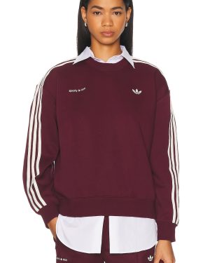 adidas Originals x Sporty & Rich Crewneck Sweatshirt in Red - Red. Size L (also in M, S, XL, XS).