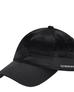 adidas Satin Baseball Cap Juniors - Black