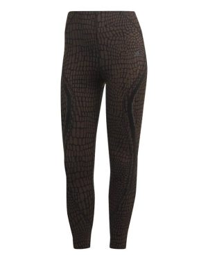 adidas TLRD HIIT Croco Luxe Training 7/8 Leggings Womens - Brown