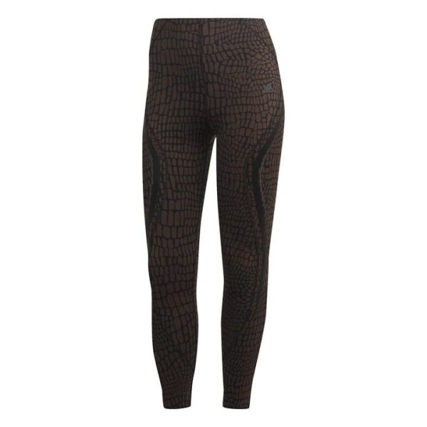 adidas TLRD HIIT Croco Luxe Training 7/8 Leggings Womens - Brown