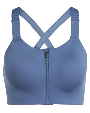 adidas TLRD Impact Luxe Training High-Support Sports Bra Womens - Grey