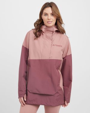 adidas Terrex Women's Xploric 2.5L Climaproof Anorak, Pink