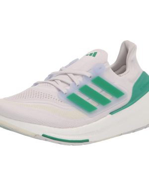 adidas Women's Ultraboost Light Running Shoes (Ultraboost 23) White Tint/Court Green/Blue Dawn 10.5