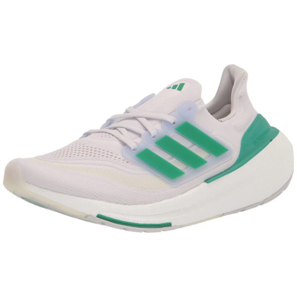 adidas Women's Ultraboost Light Running Shoes (Ultraboost 23) White Tint/Court Green/Blue Dawn 10.5