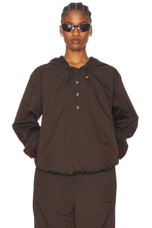 adidas by Wales Bonner Anorak in Night Brown - Brown. Size L (also in S, XL/1X).